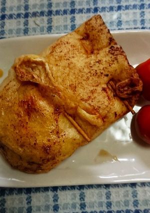 きつね包みバターしょうゆ焼き-レシピのメイン写真