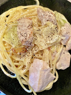 鶏肉とキャベツのクリームパスタ-レシピのメイン写真