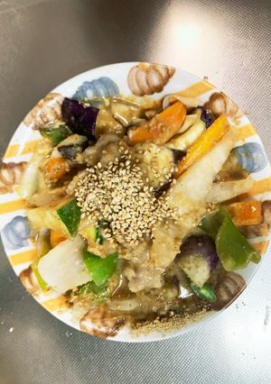 きな粉ピリ辛味噌味豚こま大根青椒肉絲風-レシピのメイン写真