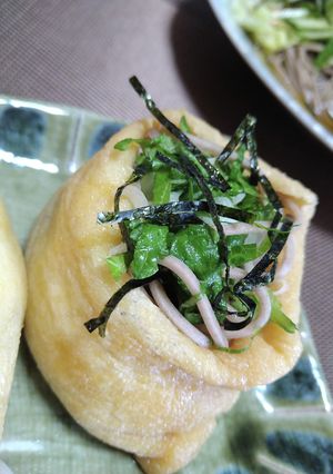 簡単美味しい蕎麦稲荷♪-レシピのメイン写真