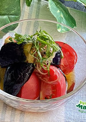 【ちょい足し】揚げなすのひんやりサラダ-レシピのメイン写真