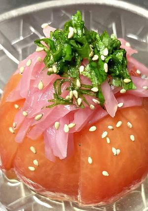 大葉香るトマトサラダ〜目と美肌応援-レシピのメイン写真