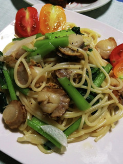 ベビーホタテと小松菜のパスタ-レシピのメイン写真
