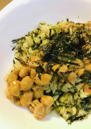 冷凍カップ惣菜活用●惣菜＆納豆チャーハン-レシピのメイン写真