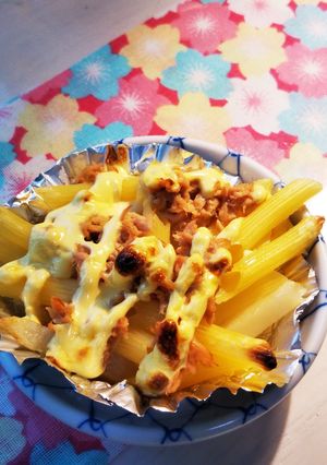 ペンネとツナとポテトのマヨ焼き-レシピのメイン写真