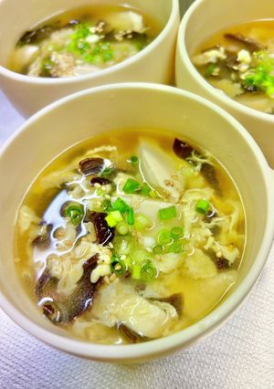 キクラゲと豆腐の卵スープ。-レシピのメイン写真