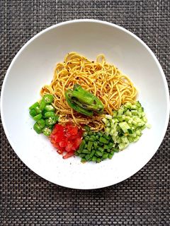 夏野菜ピリ辛冷やし中華-レシピのメイン写真