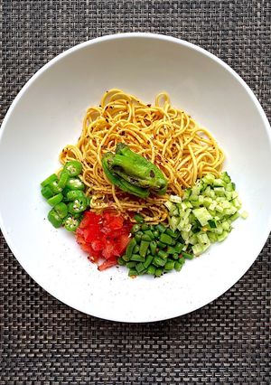 夏野菜ピリ辛冷やし中華-レシピのメイン写真