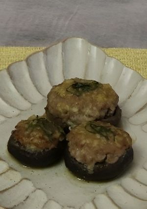 椎茸肉詰めみそ田楽-レシピのメイン写真