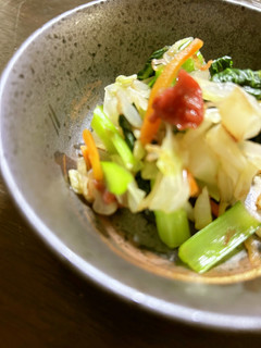 梅おかかあえ/七尾市学校給食-レシピのメイン写真