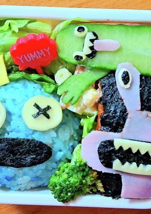 レインボーフレンズ キャラ弁!!-レシピのメイン写真
