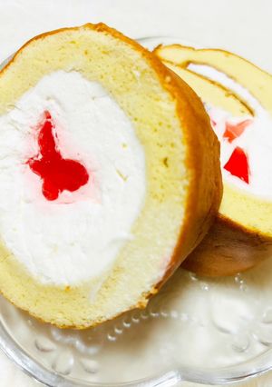 米粉ロールケーキ 寒天入り-レシピのメイン写真