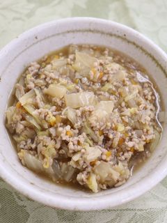 白菜のそぼろあんかけ-レシピのメイン写真