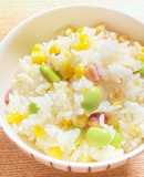 簡単☆とうもろこしと枝豆のごはん