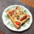 ハンバーグとトマトのチーズトースト☆