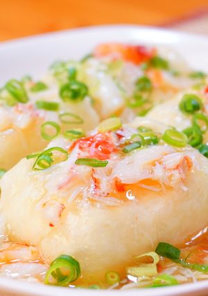 揚げ出し豆腐の毛ガニあんかけ-レシピのメイン写真