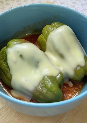 ベジ♪丸ごとピーマンの洋風煮-レシピのメイン写真