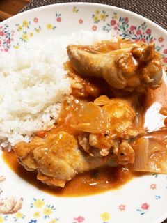 手羽元のトマト&ココナッツ煮込み-レシピのメイン写真