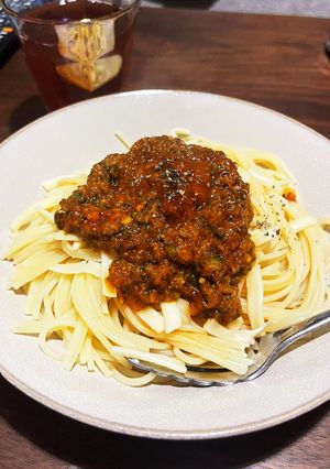 ミートソースパスタミートなし-レシピのメイン写真