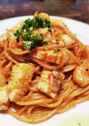 トマトジュースパスタ-レシピのメイン写真