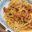 ツナとトマトのクリームパスタ