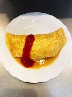 週末の鶏そぼろオムレツ-レシピのメイン写真