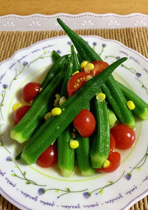 オクラとトマトの彩り和え♪-レシピのメイン写真