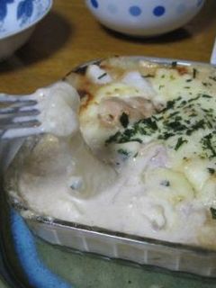 豆腐とお餅の味噌グラタン♪-レシピのメイン写真