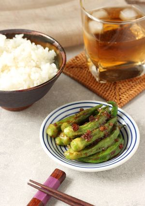 焼肉のタレでコク旨【オクラのマヨソテー】-レシピのメイン写真