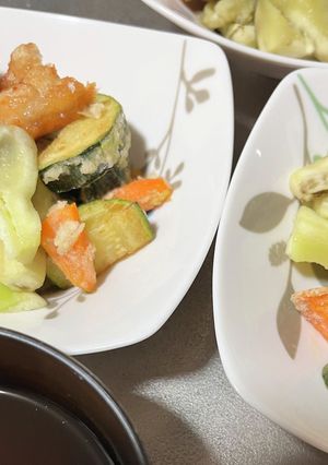 揚げズッキーニと焼きなすをご一緒に-レシピのメイン写真