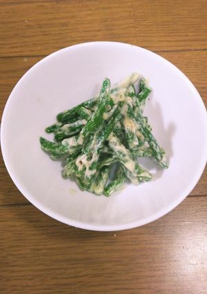 簡単♪いんげんの素揚げマヨ和え(^-^)-レシピのメイン写真