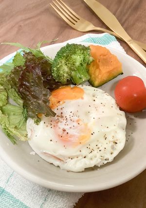 レンチン目玉焼き-レシピのメイン写真