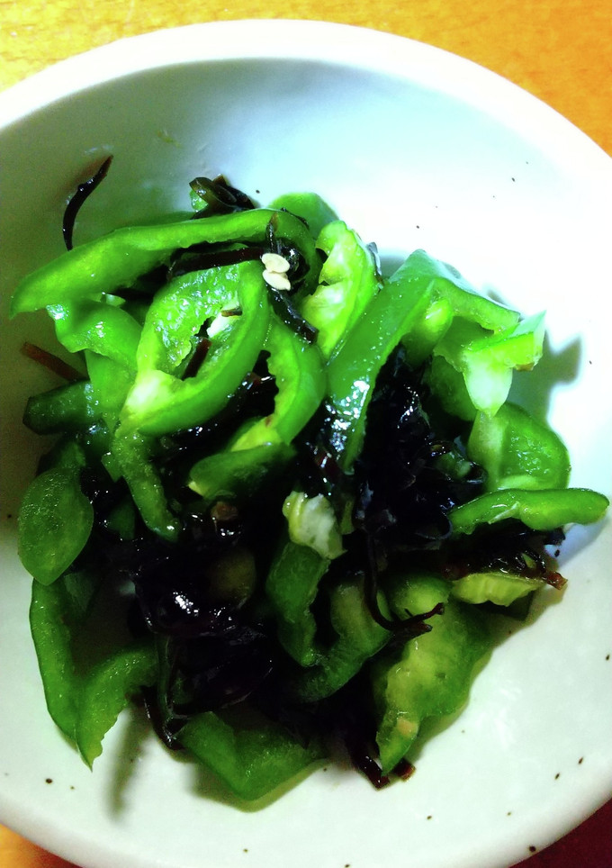 ピーマンと塩昆布の和え物-レシピのメイン写真