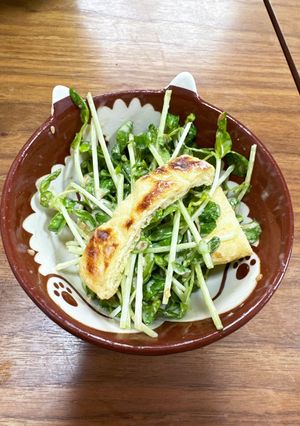 混ぜるだけ！豆苗とおあげのサラダ-レシピのメイン写真