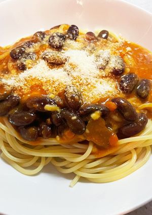 ワンパンで簡単！チーズミートカレーパスタ-レシピのメイン写真