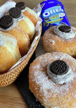 オレオクリームドーナツ常温OKなクリーム-レシピのメイン写真
