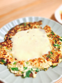 夏休みごはん♡豆腐で作る塩麹チーズチヂミ-レシピのメイン写真