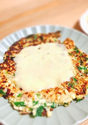 夏休みごはん♡豆腐で作る塩麹チーズチヂミ-レシピのメイン写真
