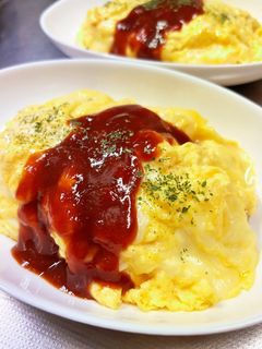 卵ふわとろチーズとろ〜んオムライス。-レシピのメイン写真
