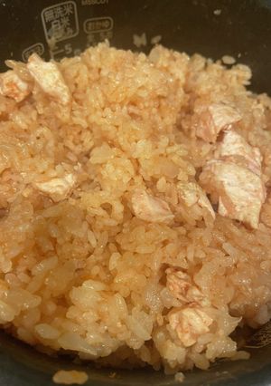 ★ノンオイル★炊飯器で一発チキンライス-レシピのメイン写真