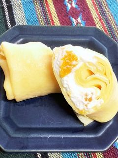 ♡みかんと生クリームのクレープ♡-レシピのメイン写真