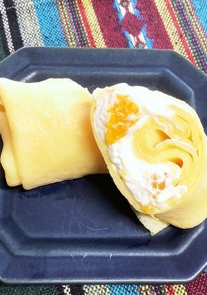 ♡みかんと生クリームのクレープ♡-レシピのメイン写真
