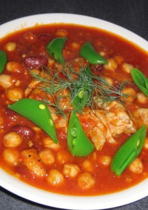 鶏とひよこ豆の香草トマト煮込み-レシピのメイン写真