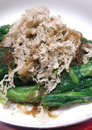 菜の花のとろろ昆布＋ポン酢でおひたし-レシピのメイン写真