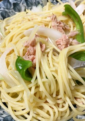 簡単　ツナ玉ねぎパスタ-レシピのメイン写真