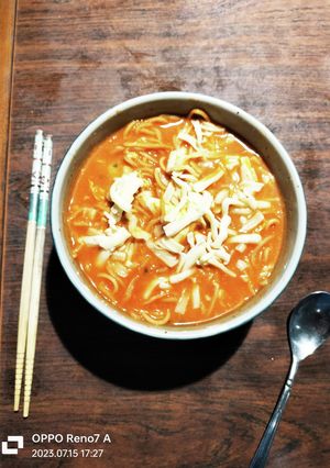 ピリ辛麹コチュトマト味噌ラーメン-レシピのメイン写真