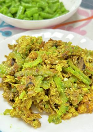 ゴーヤとオイルサーディンのカレー炒め-レシピのメイン写真