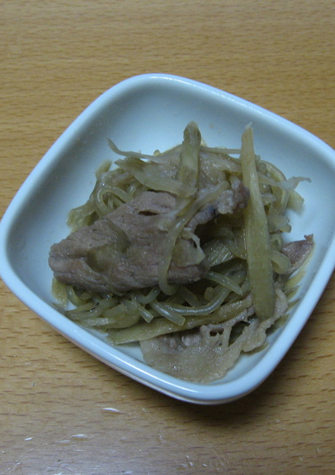 豚肉とごぼうの炒め煮-レシピのメイン写真