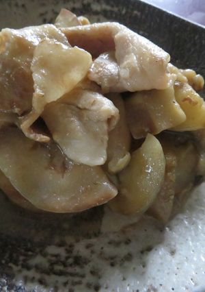 白なすの豚肉みそ炒め-レシピのメイン写真