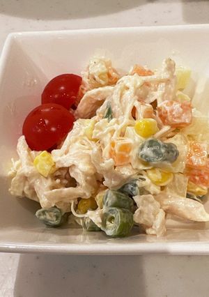 ササミと野菜のメキシカンサラダ-レシピのメイン写真